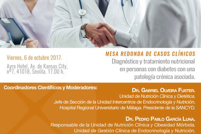 Mesa Redonda de Casos Clínicos: Diagnóstico y tratamiento nutricional en personas con diabetes con una patología crónica asociada